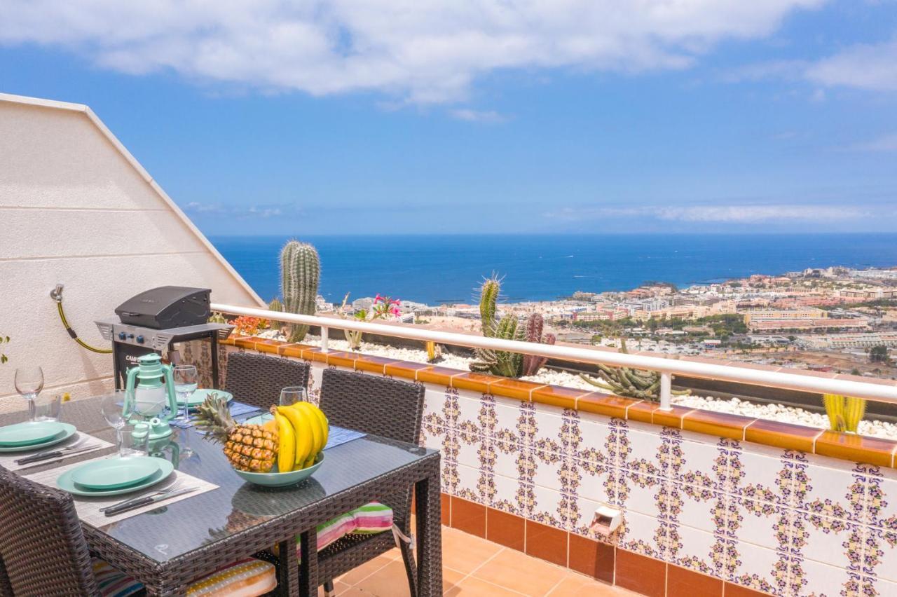 Luxury Penthouse 105M2,Bali Bed,Heated Pool,Sunset Daire Costa Adeje Dış mekan fotoğraf