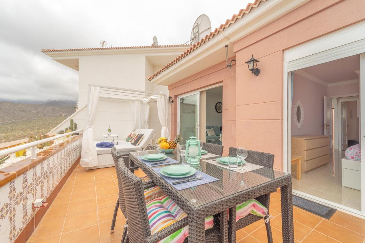 Luxury Penthouse 105M2,Bali Bed,Heated Pool,Sunset Daire Costa Adeje Dış mekan fotoğraf