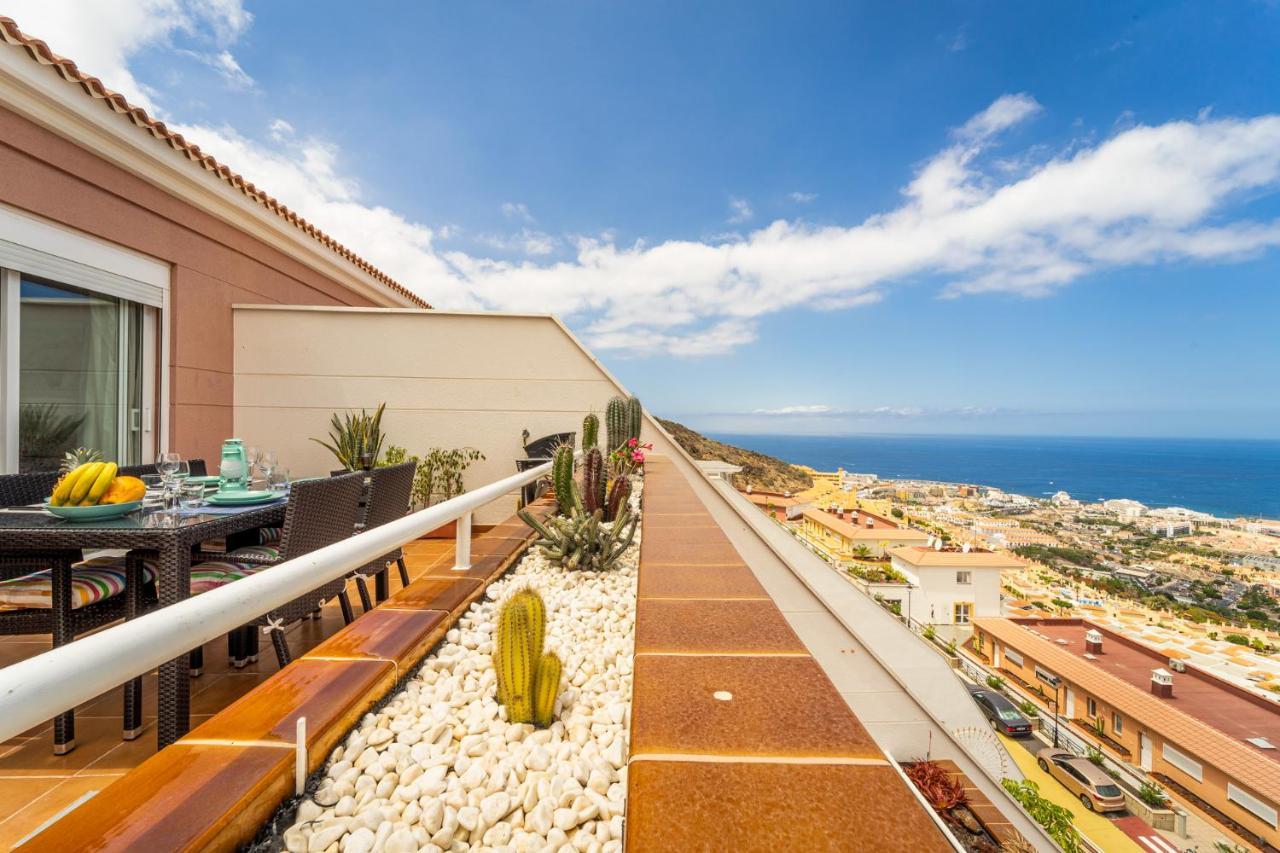 Luxury Penthouse 105M2,Bali Bed,Heated Pool,Sunset Daire Costa Adeje Dış mekan fotoğraf