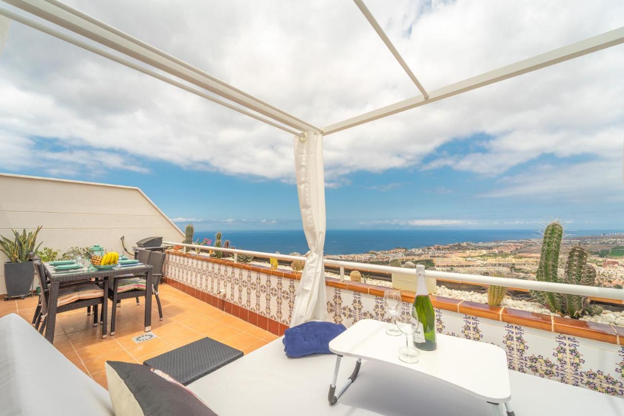 Luxury Penthouse 105M2,Bali Bed,Heated Pool,Sunset Daire Costa Adeje Dış mekan fotoğraf